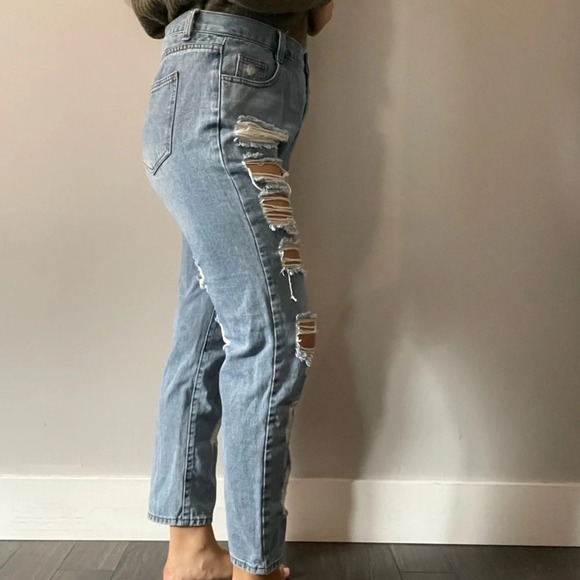 ๐ 90s Vibes Princess Polly Distressed High Waisted Jeans - Women's Size 10๐ - Picture 4 of 10